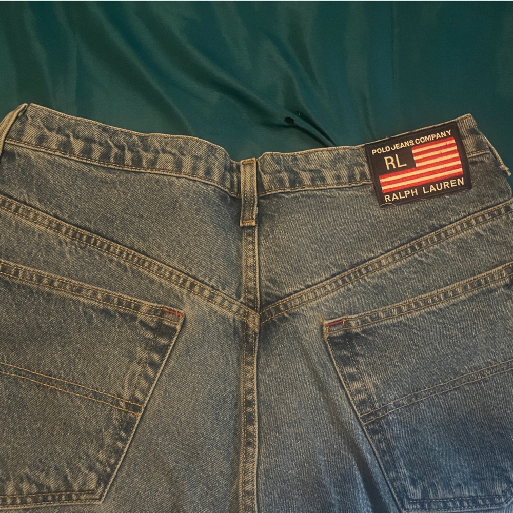 Ralph Lauren Blue Denim Skirt with Pockets